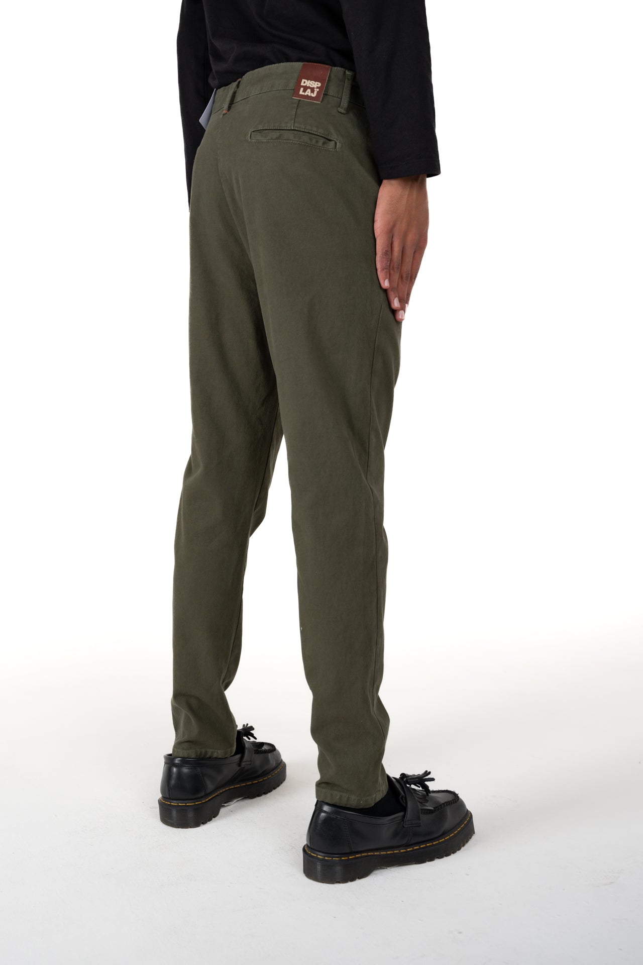 Pantaloni carrot New Private Saturno verde