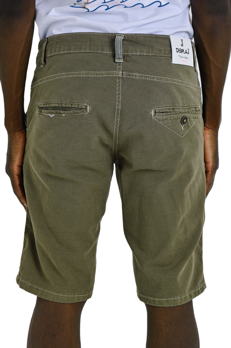 Bermuda in cotone slim Martin Scilla verde SS25