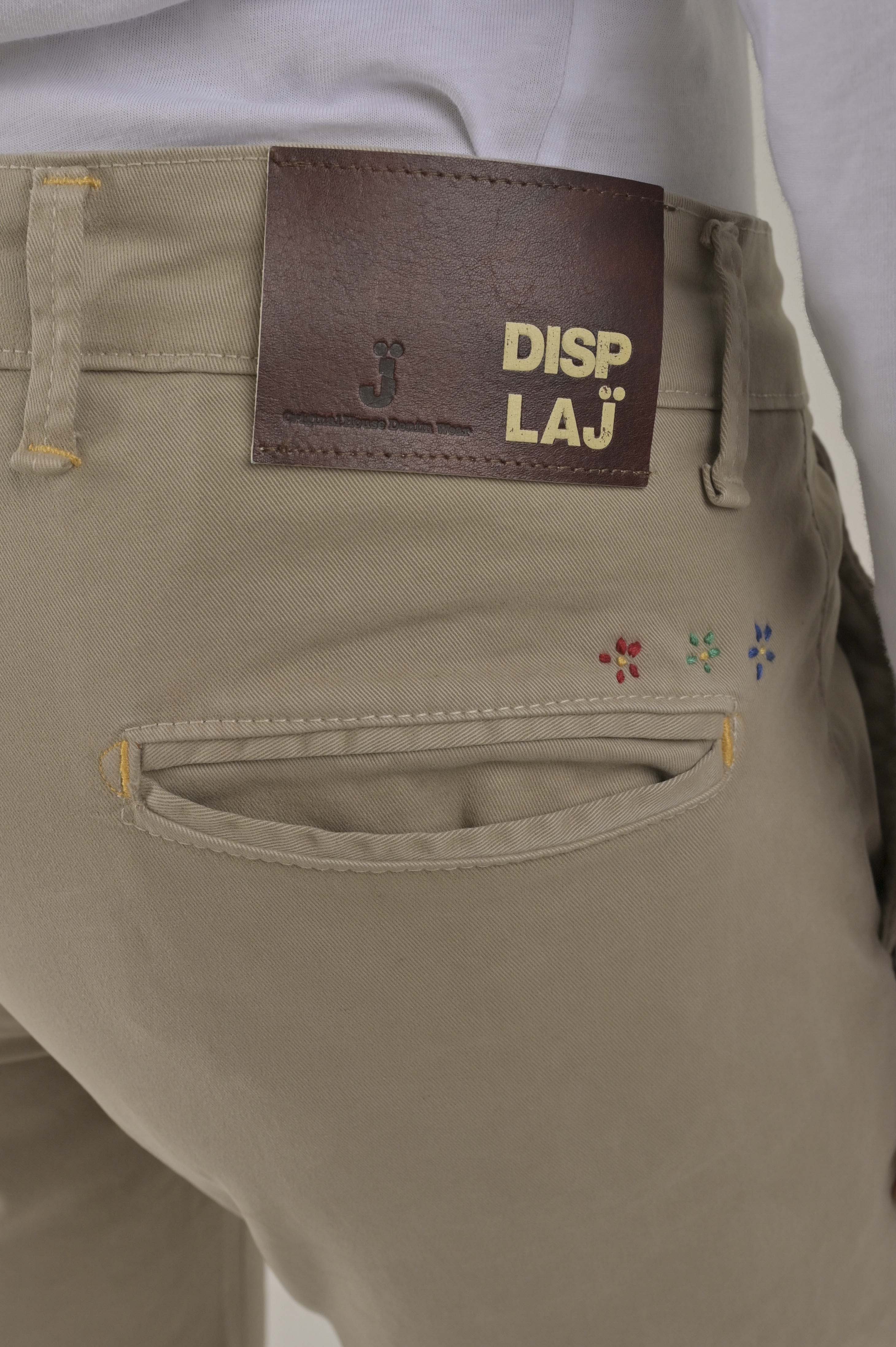 Pantaloni in cotone slim Kinos Ricamo FW24/25