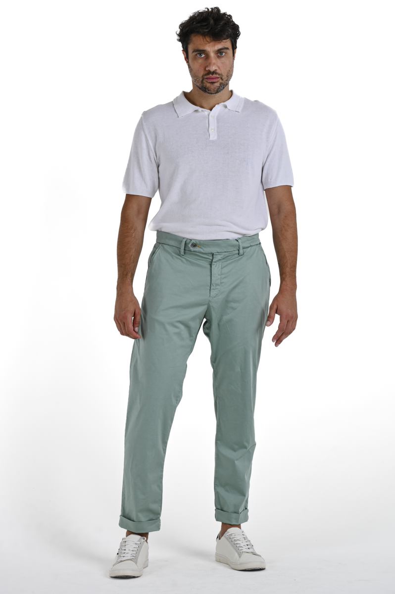 Classic slim Racket Maribor beige SS24 trousers