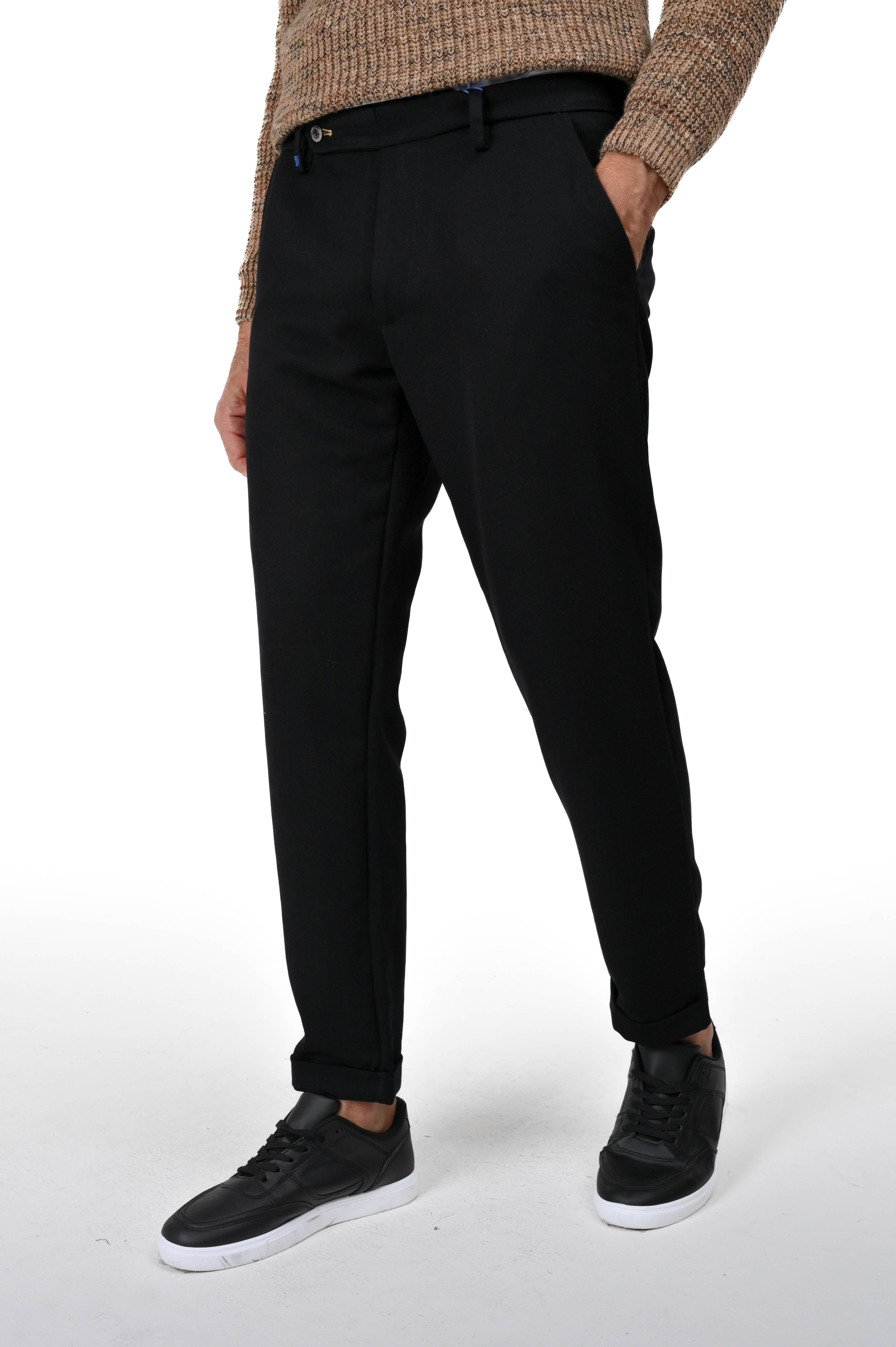 Classic slim Racket Wool earth trousers FW24/25