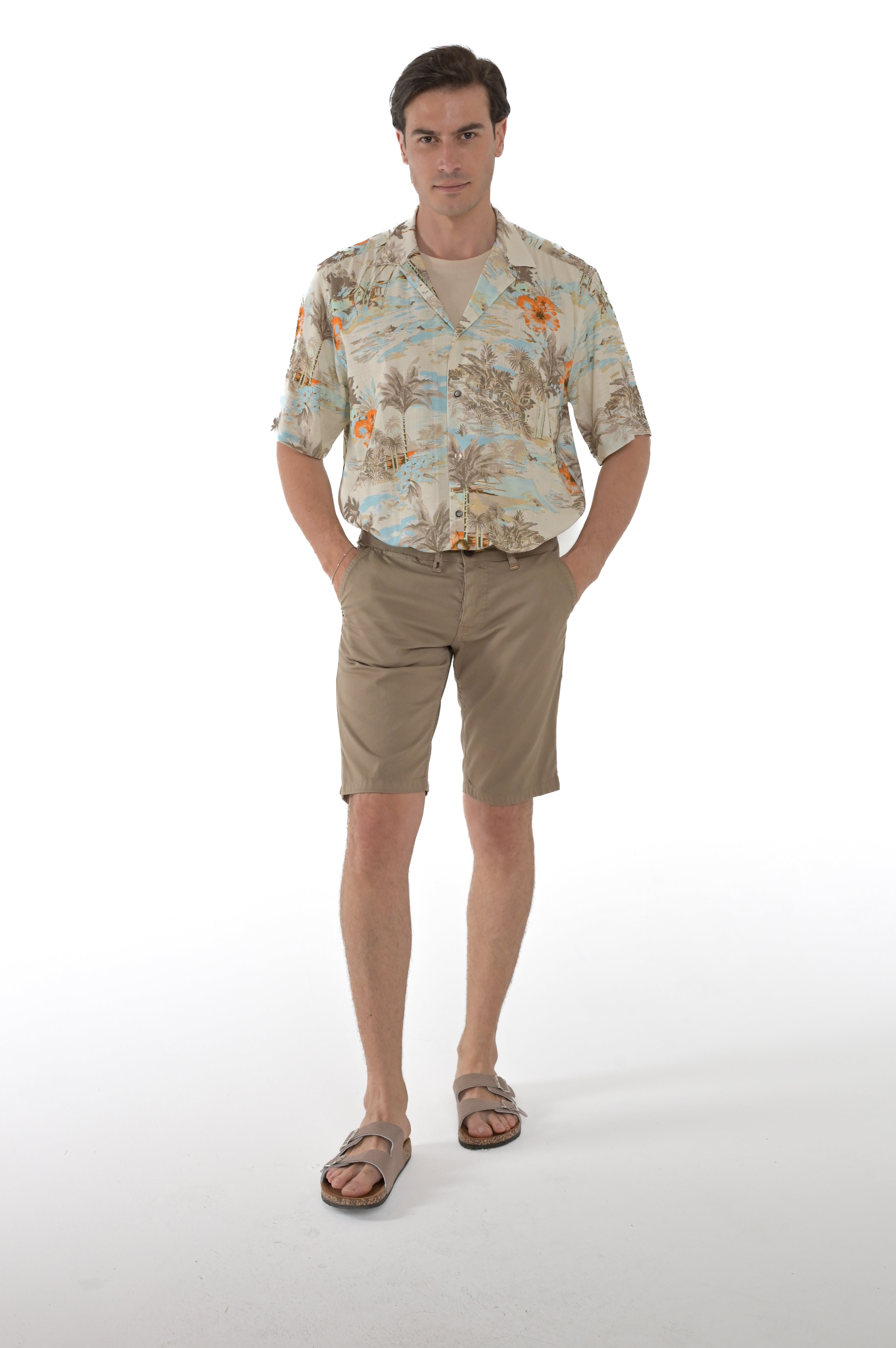 New Walter 15180 slim denim Bermuda shorts