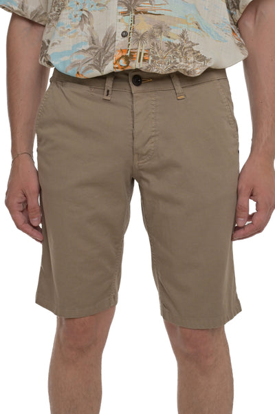 Bermuda in cotone slim Cristian Mon beige SS25