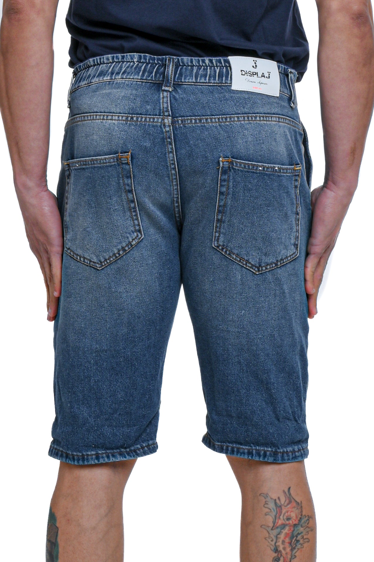 New Walter 15180 slim denim Bermuda shorts