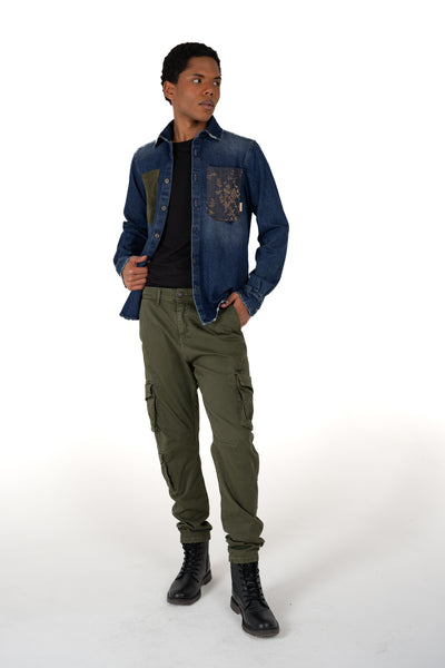 Pantaloni Regular Since Verde