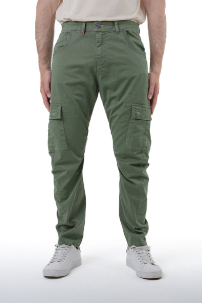 New Evolution green tapered trousers SS24