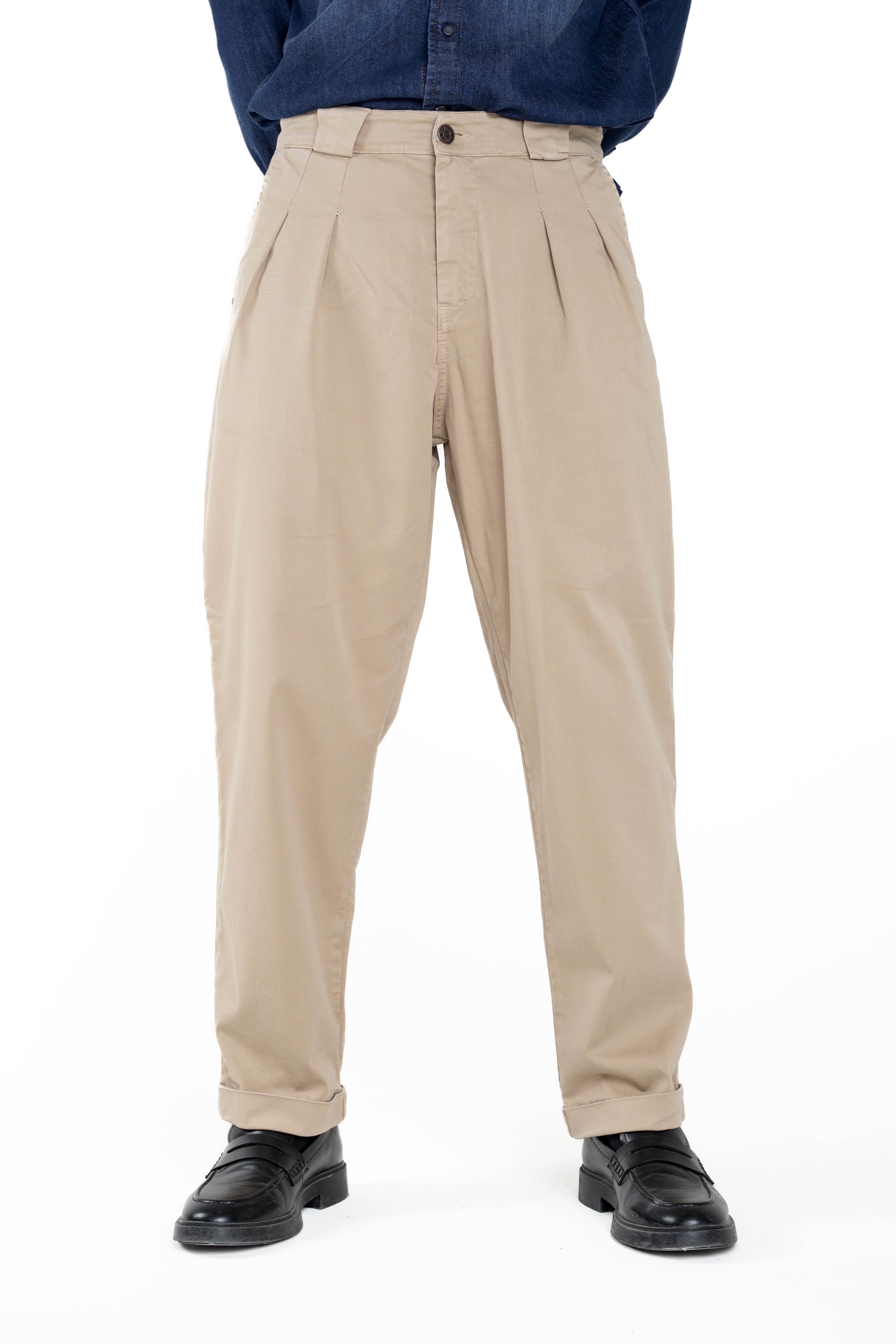 Classic loose trousers Dance Bull beige FW24/25