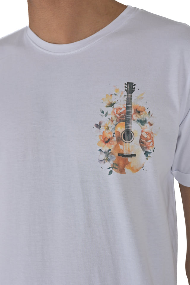 T-Shirt regular Music Bianco SS24