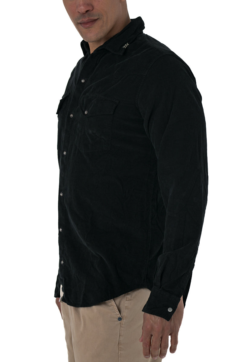 Spy Black Velvet Shirt FW24/25
