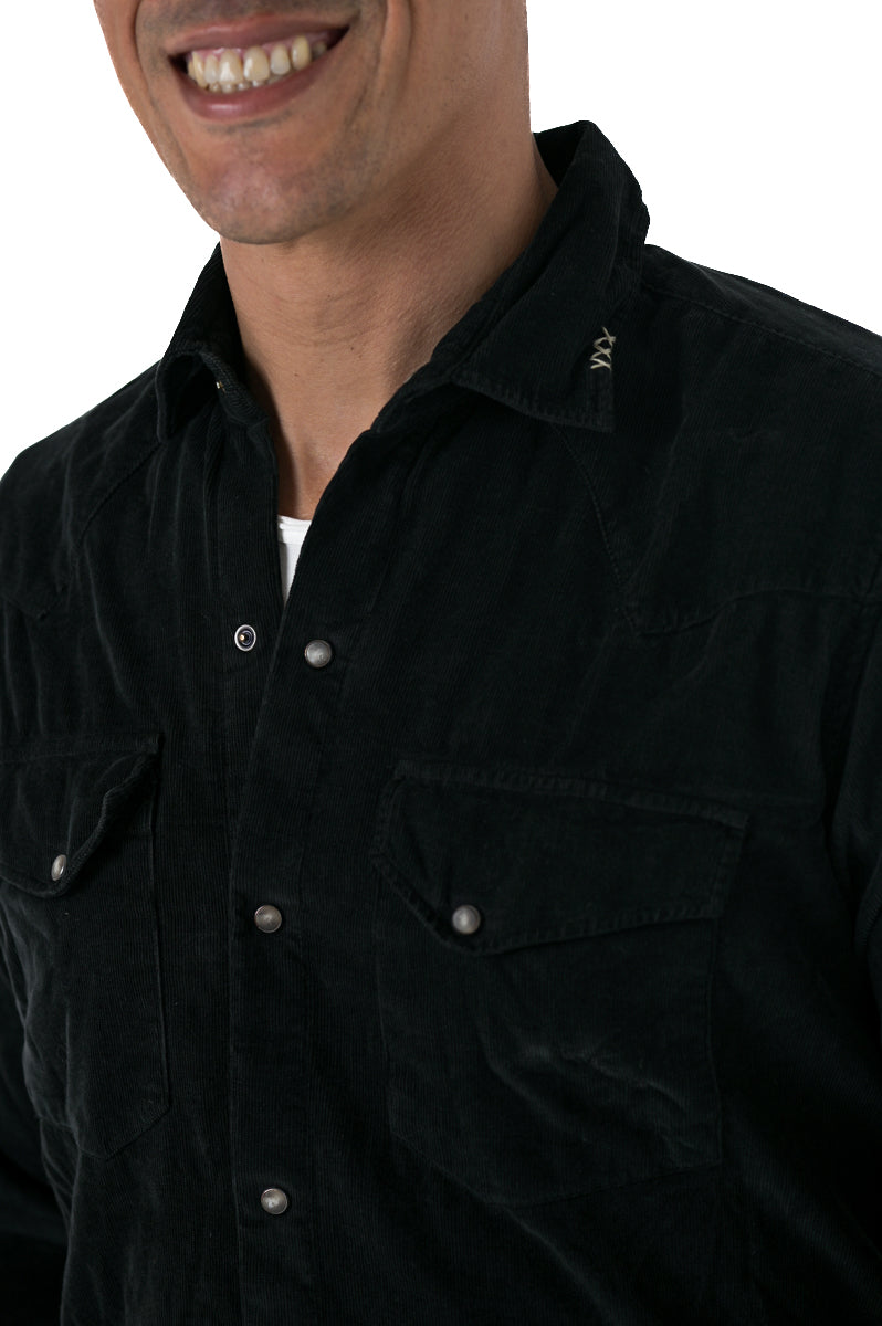 Spy Black Velvet Shirt FW24/25