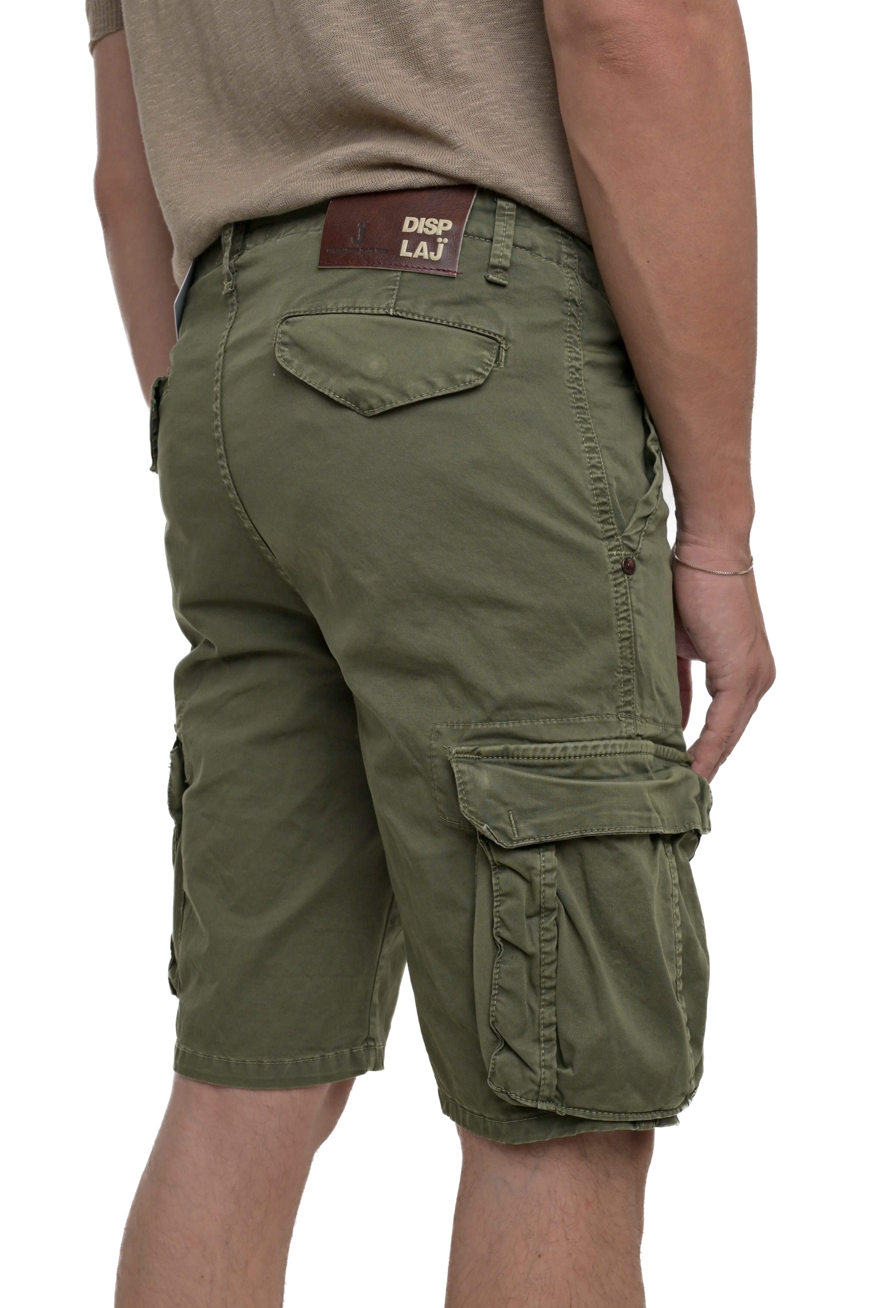 Bermuda in cotone regular Cargo verde SS26