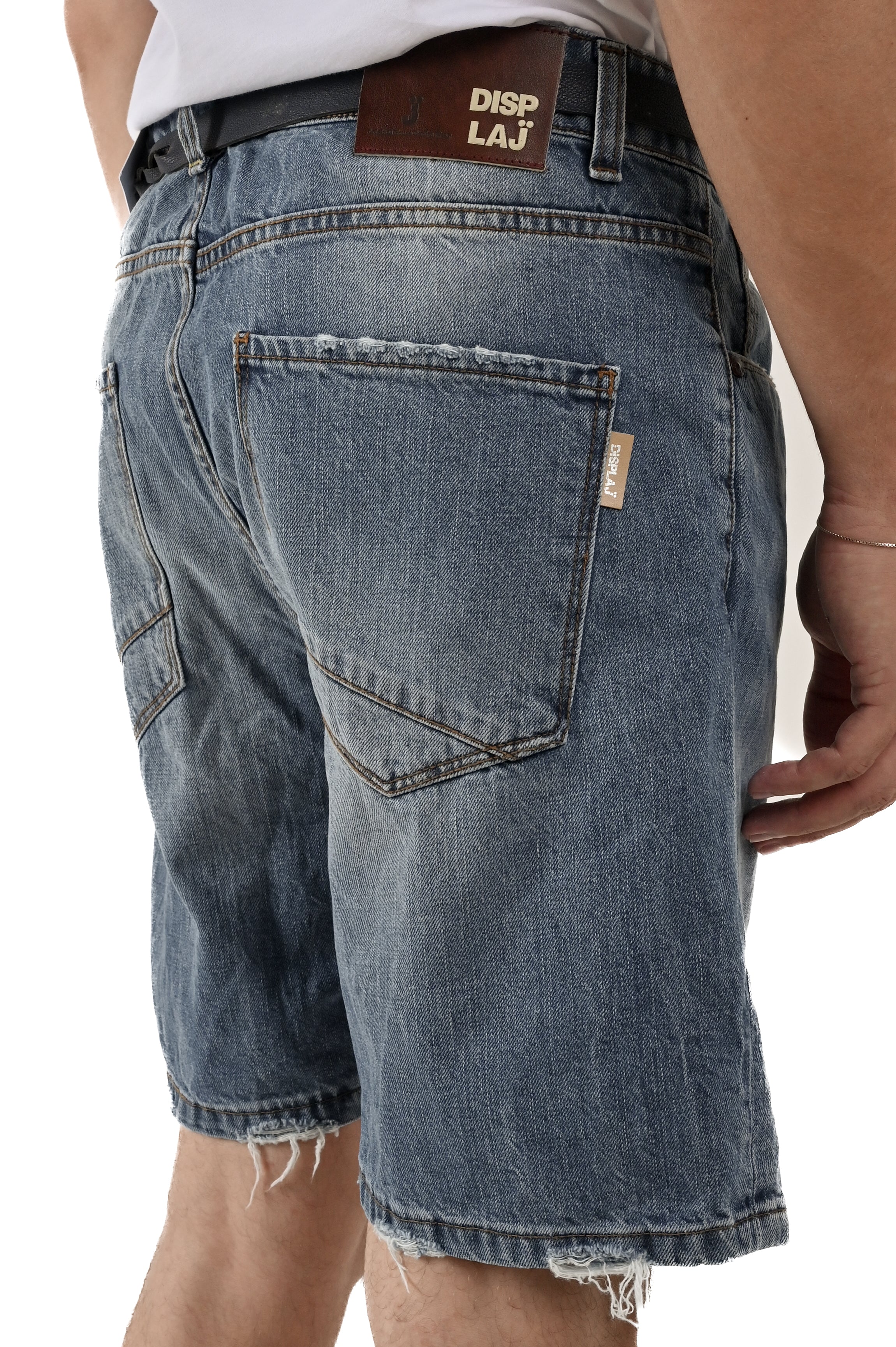 Lobo PR107 SS24 slim denim shorts