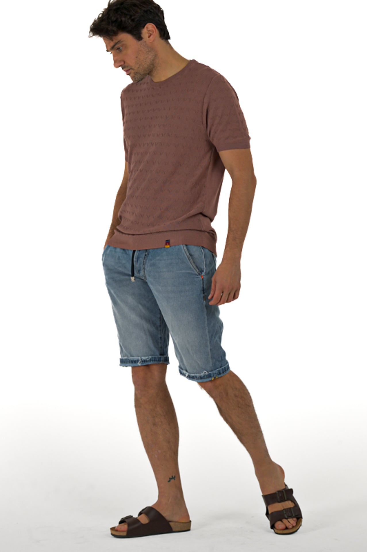 New Walter PR18 SS25 slim denim shorts