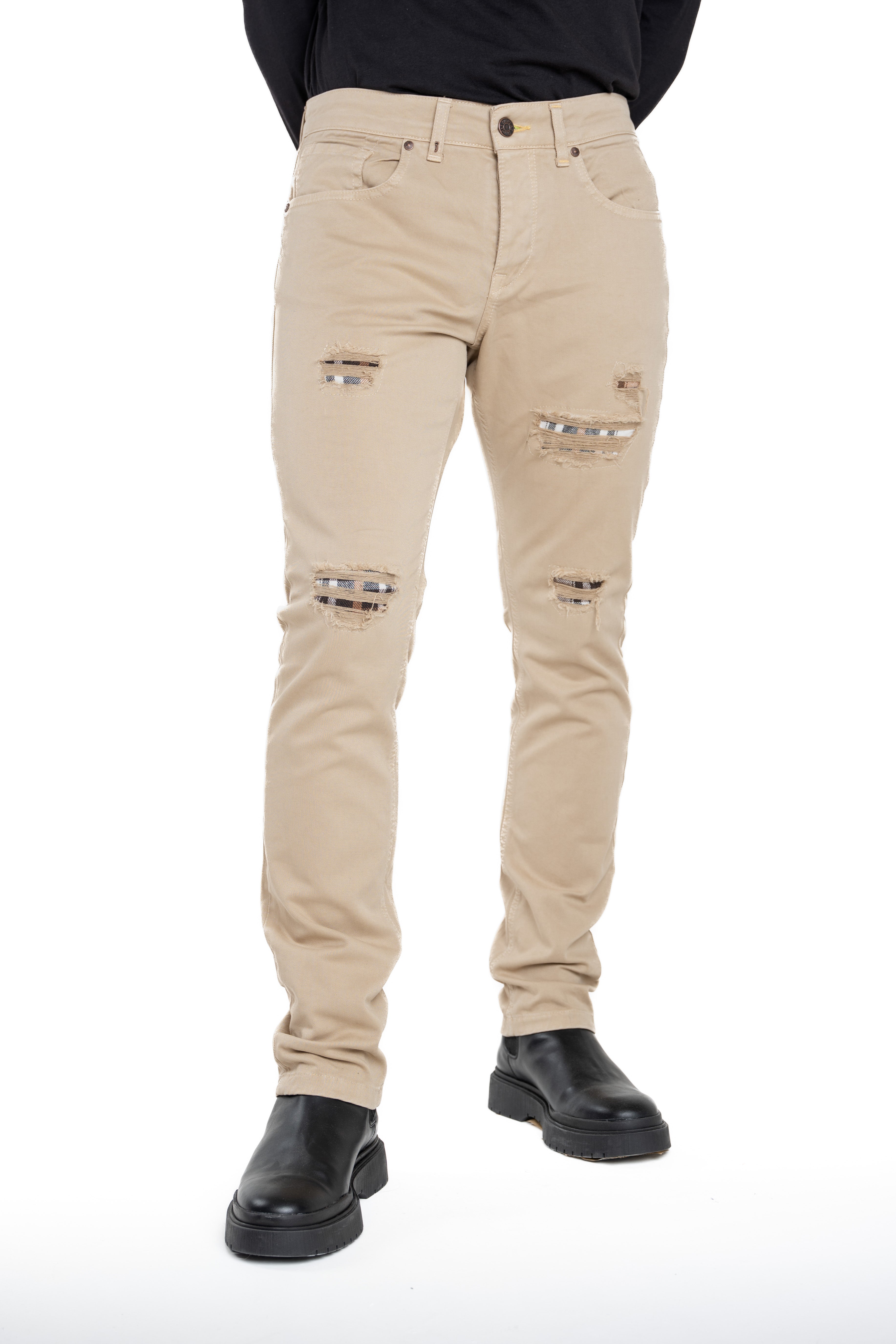 Pantaloni Slim New London Bull Beige