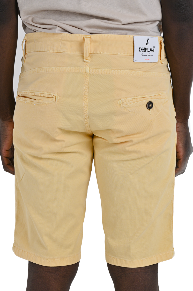 Cristian Maldive Beige SS25 slim cotton Bermuda shorts