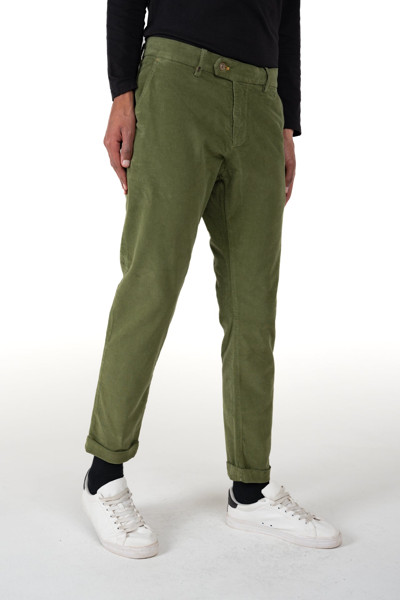 Pantaloni in Velluto Slim Racket
