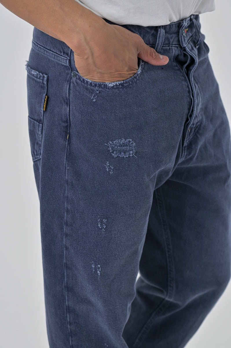 Loose Wide Bull Blue Pants FW23/24