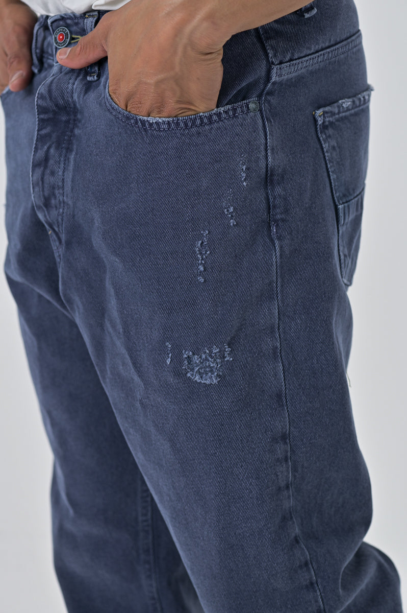 Loose Wide Bull Blue Pants FW23/24
