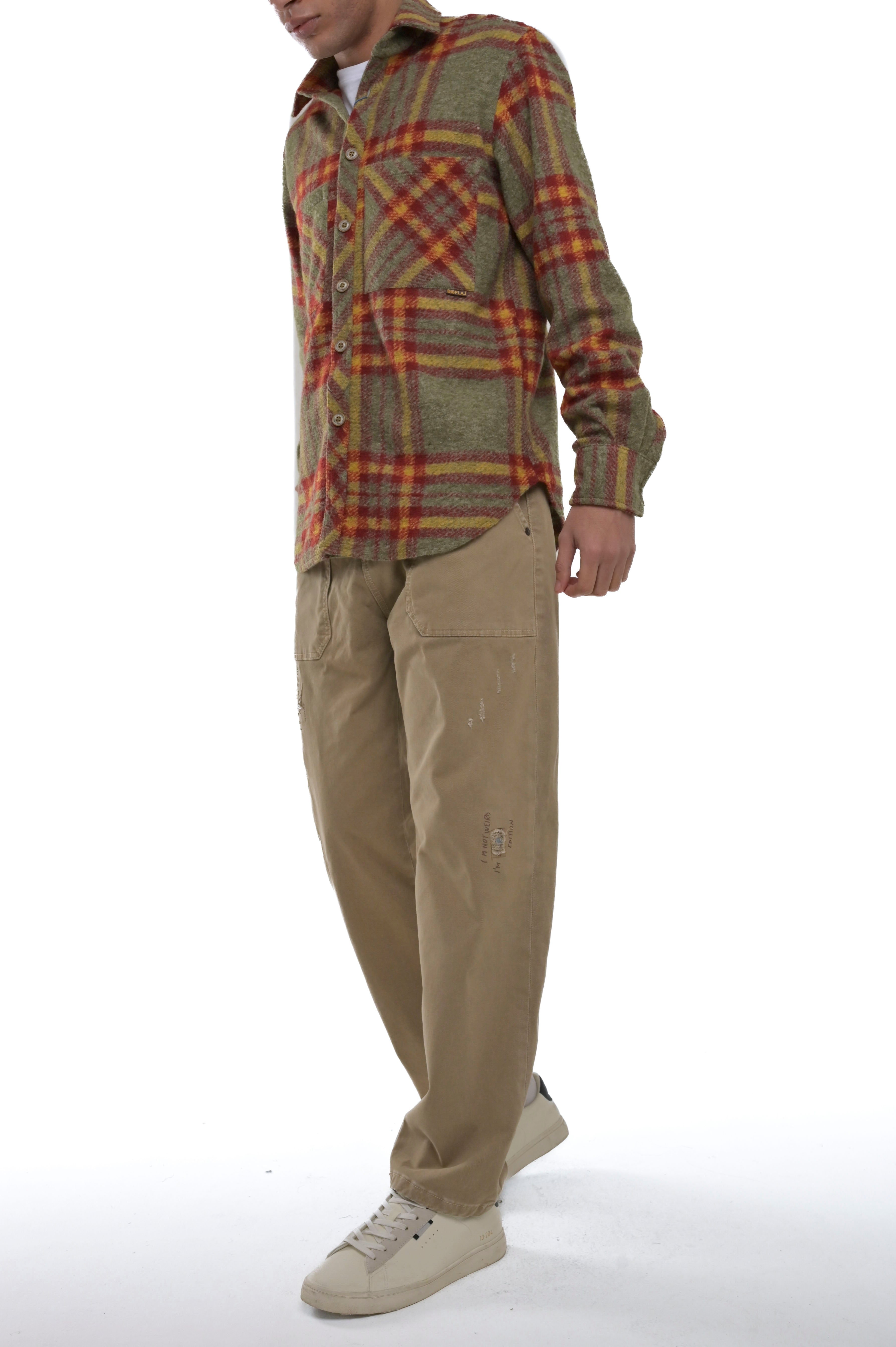 Loose flannel shirt Render Var 3 FW24/25