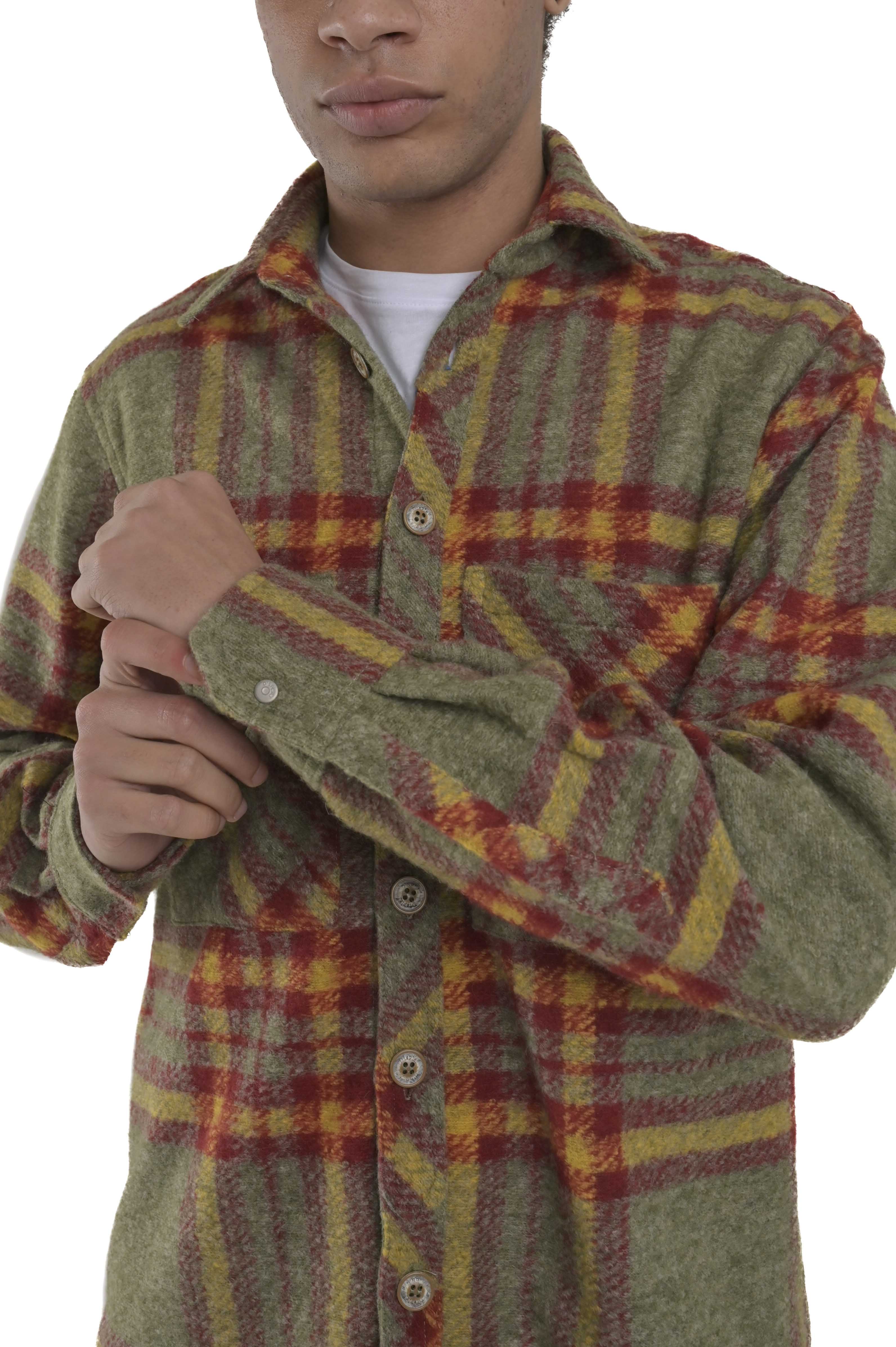 Loose flannel shirt Render Var 3 FW24/25