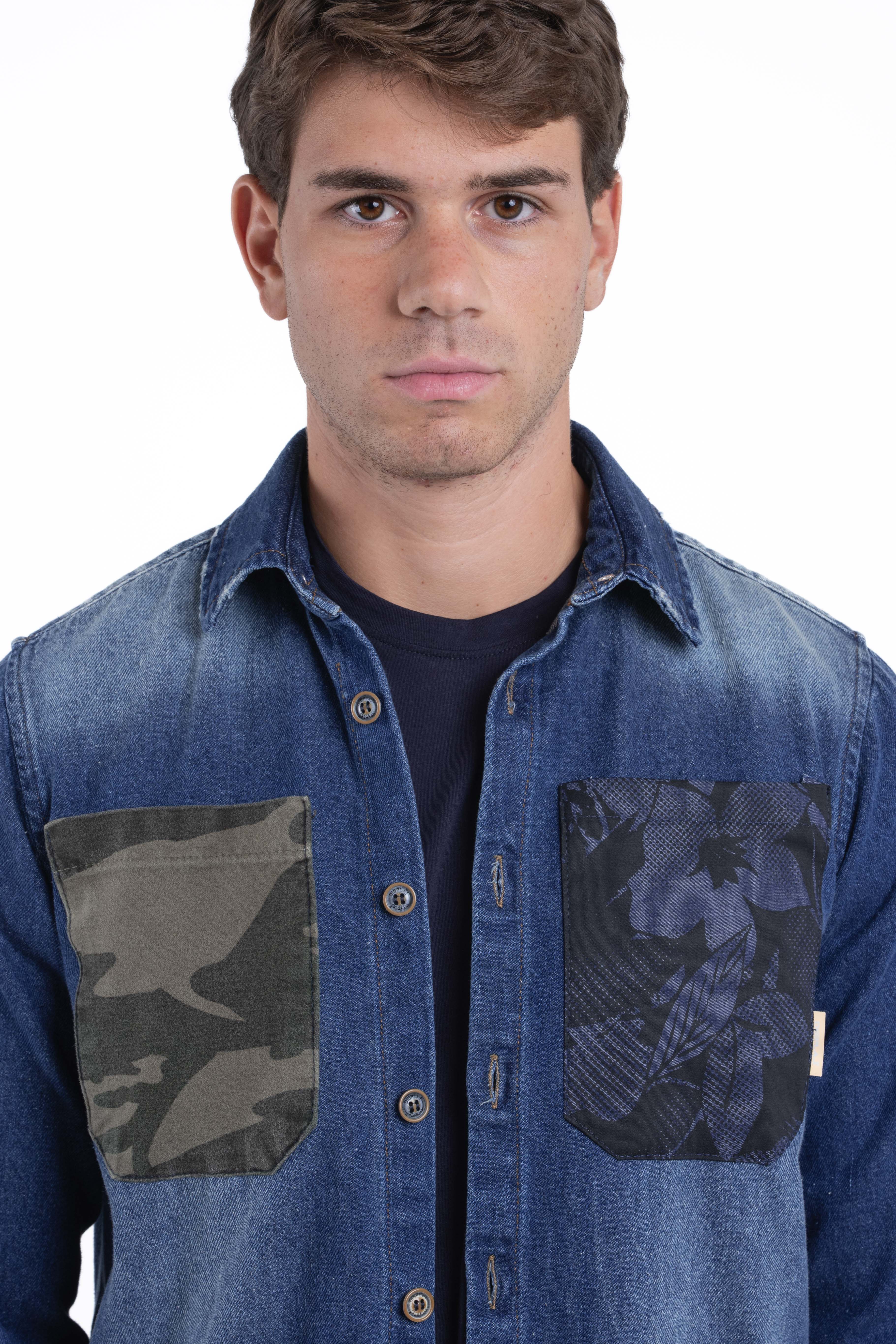 Camicia Denim loose Velvet NE03