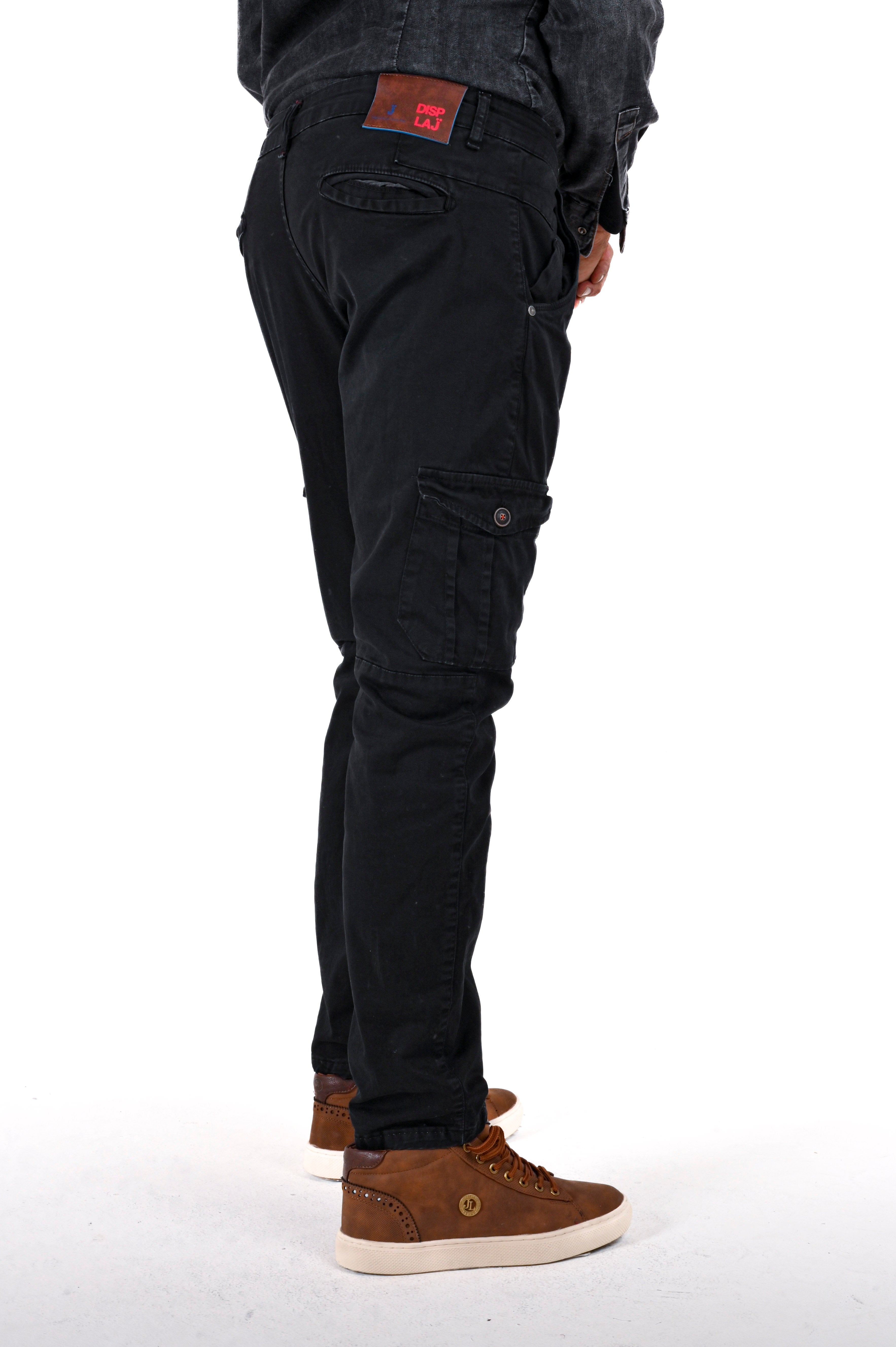Cezanne Slim Cotton Trousers Black FW24/25
