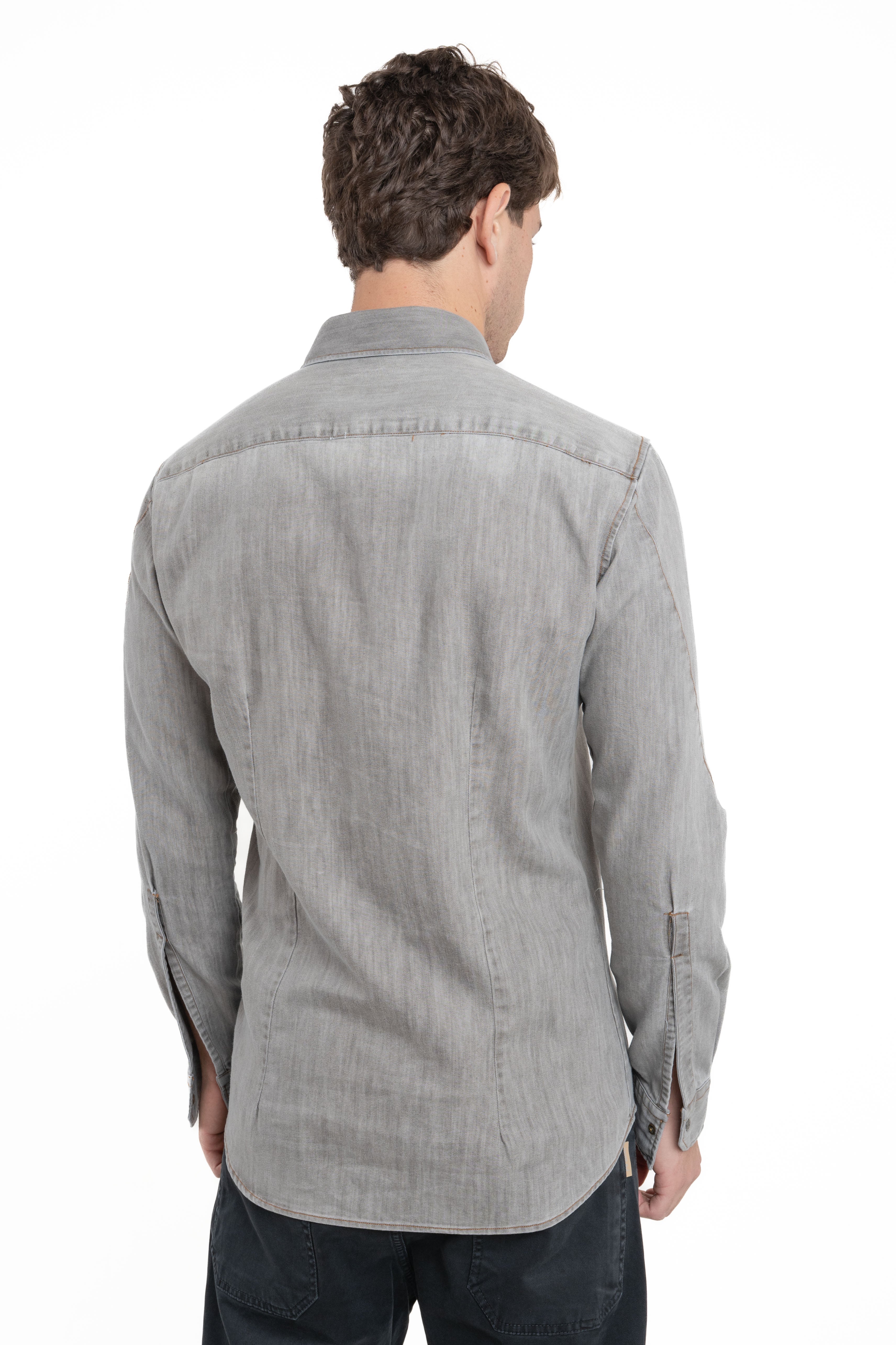 Camicia Denim regular Park Blk NE02