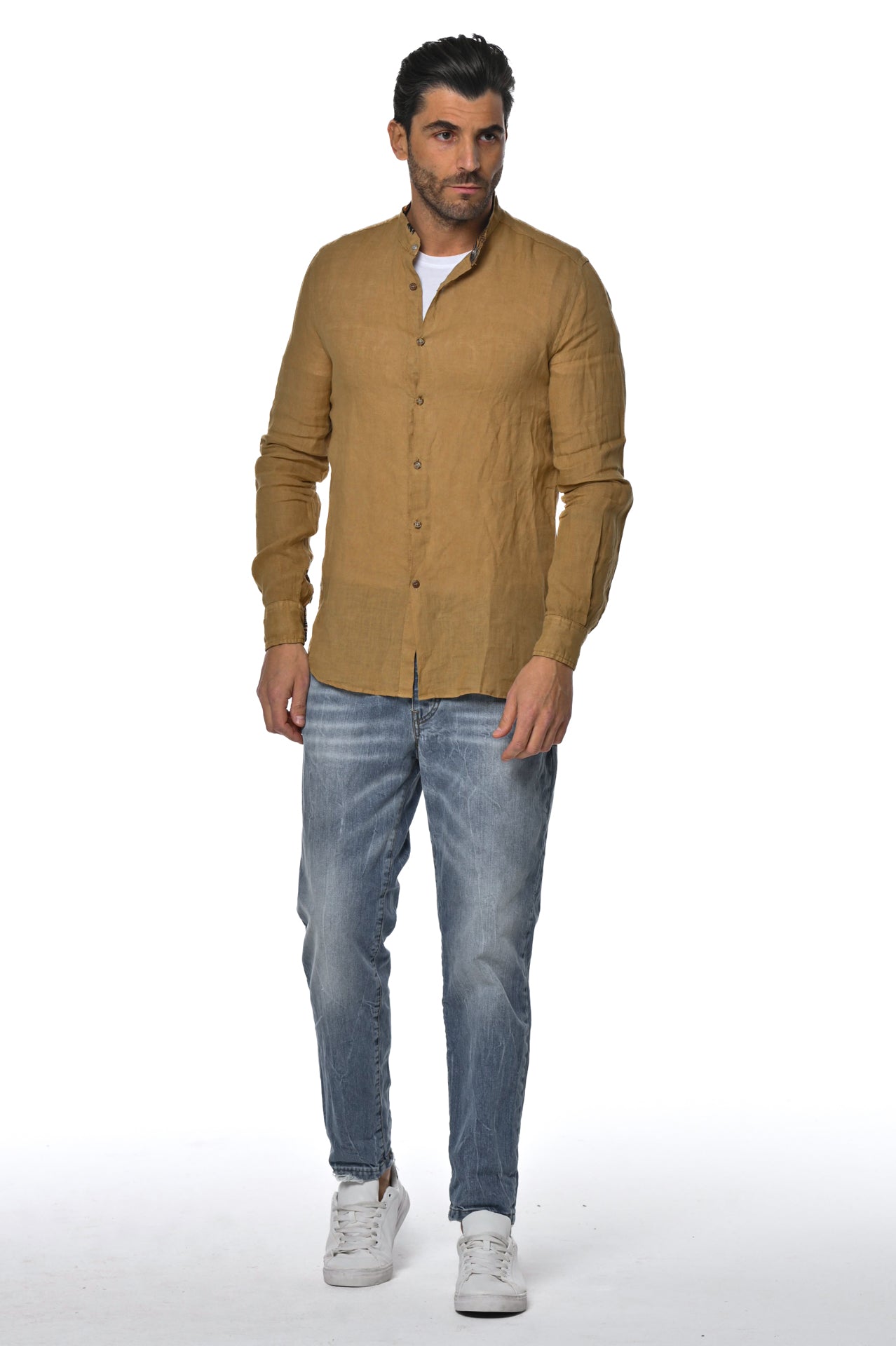 Camicia in lino regular Tom Lino Nespola SS26