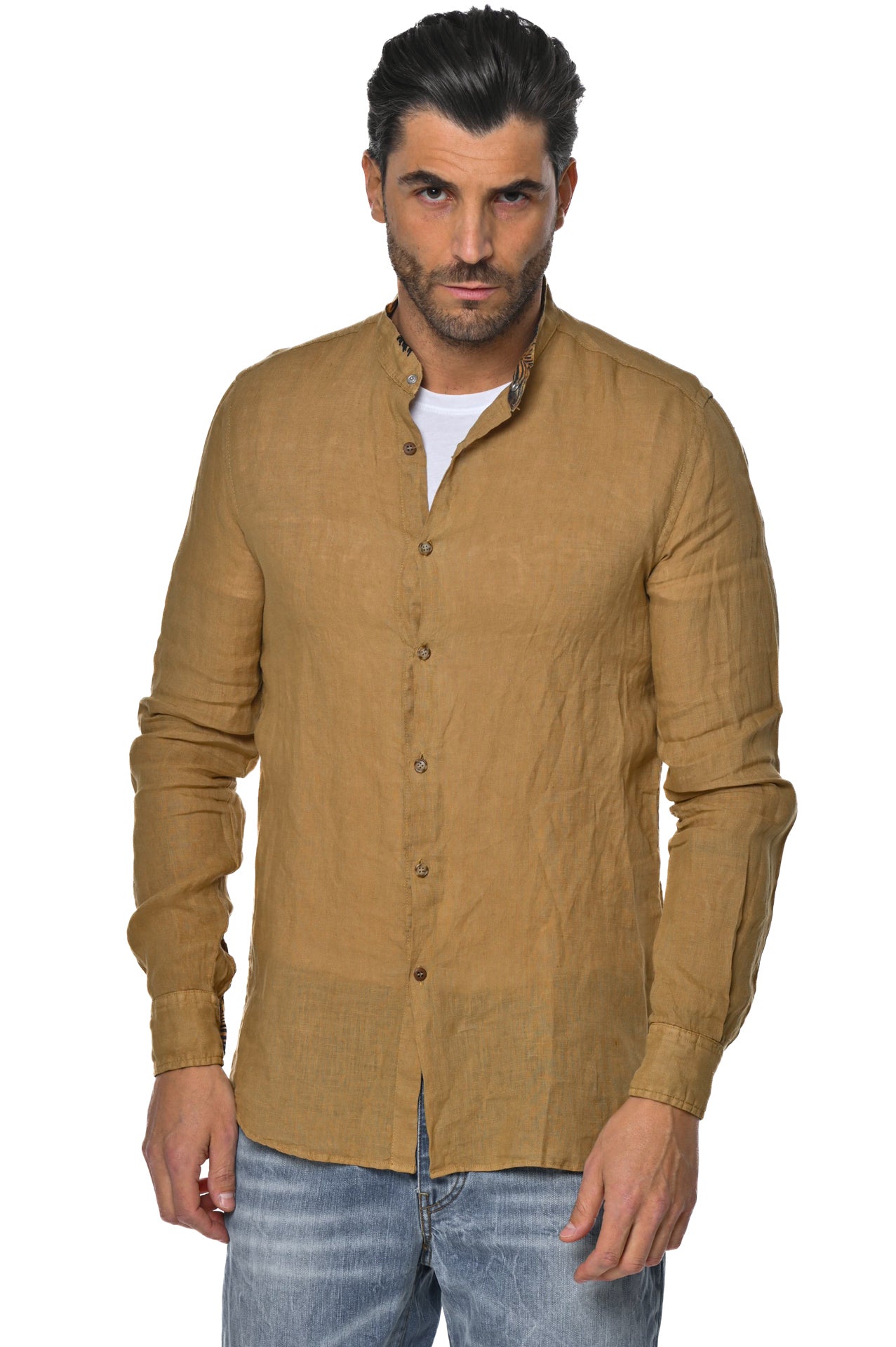 Camicia in lino regular Tom Lino Nespola SS26