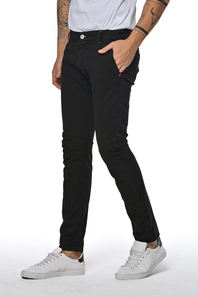 Pantaloni in cotone slim Kinos Nero SS26