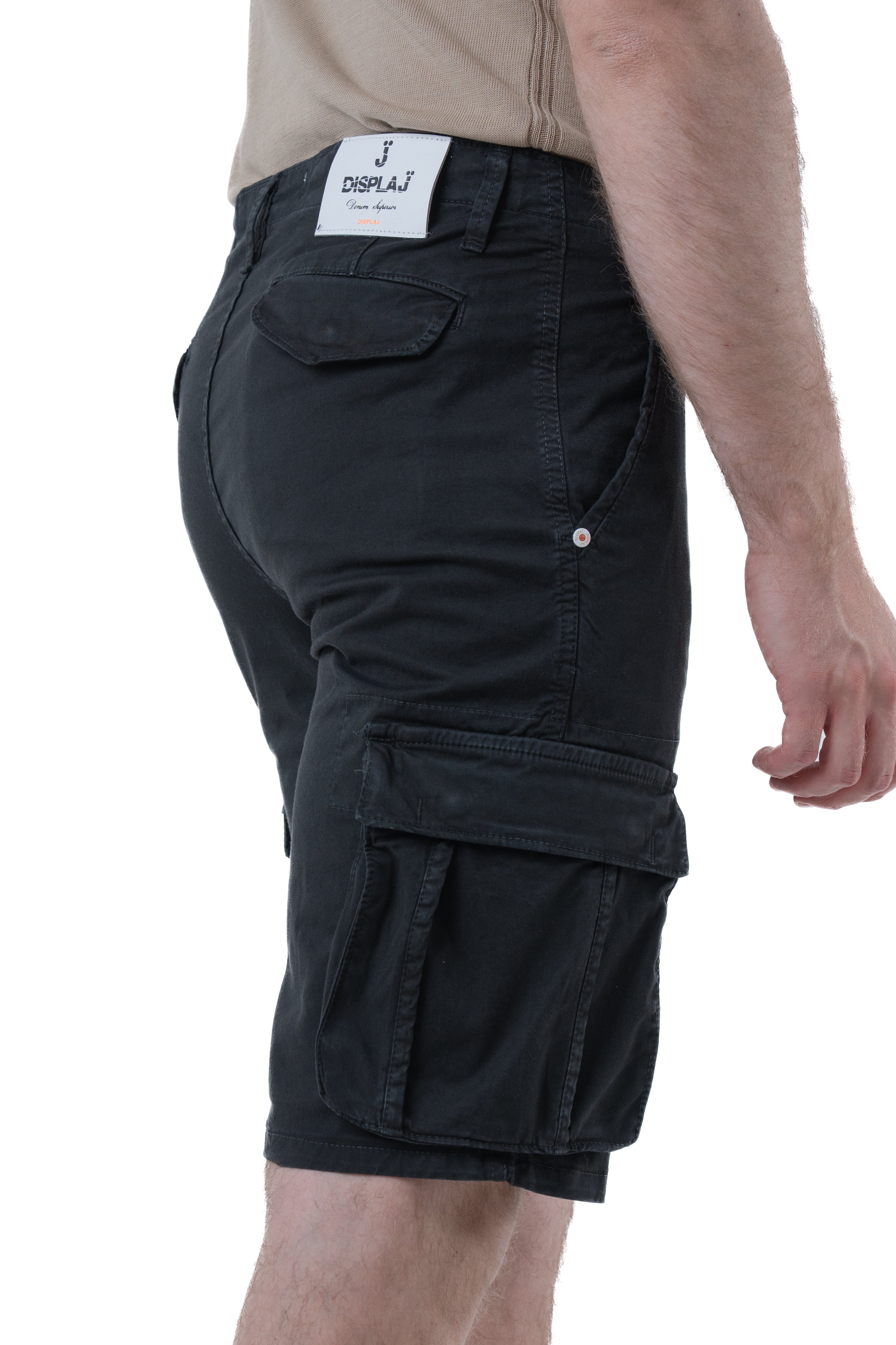 Bermuda in cotone regular Cargo Nero SS26