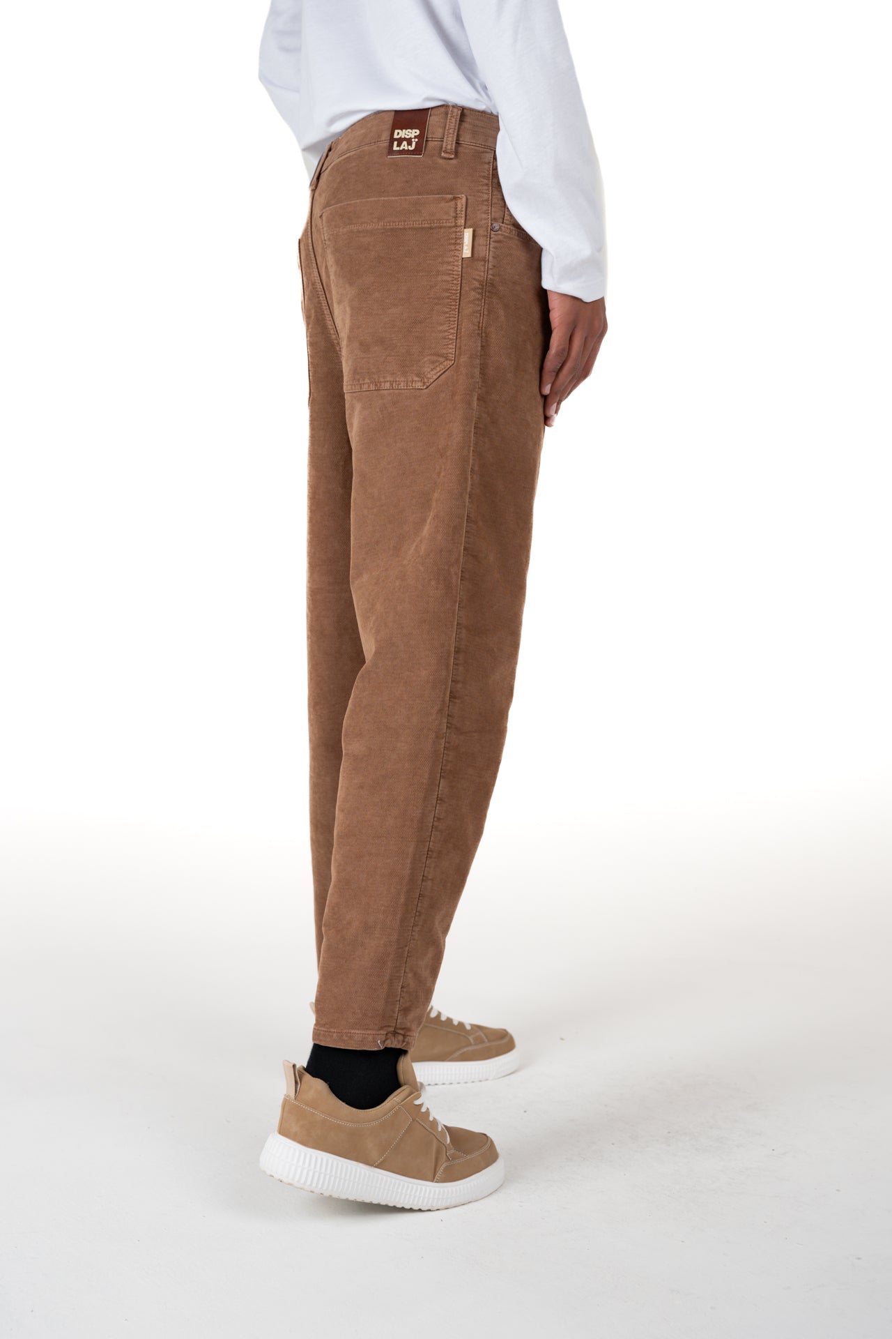 Pantaloni in Velluto Baggy Rock Ottawa Mattone