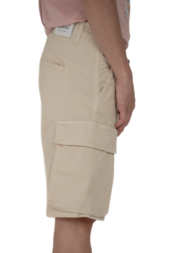Bermuda in cotton slim Cristian Raso green SS24