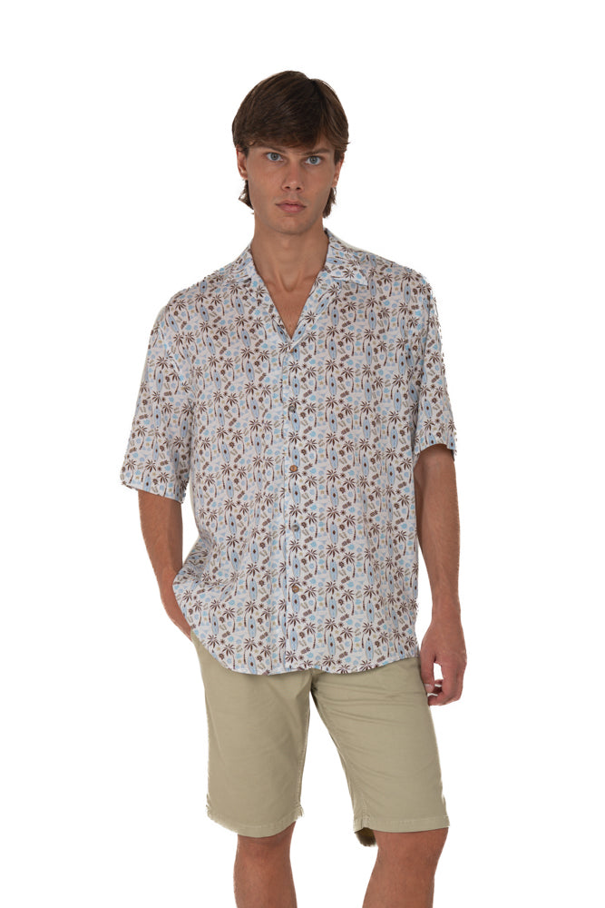 Camicia in Viscosa regular Bow fantasia 3 SS26