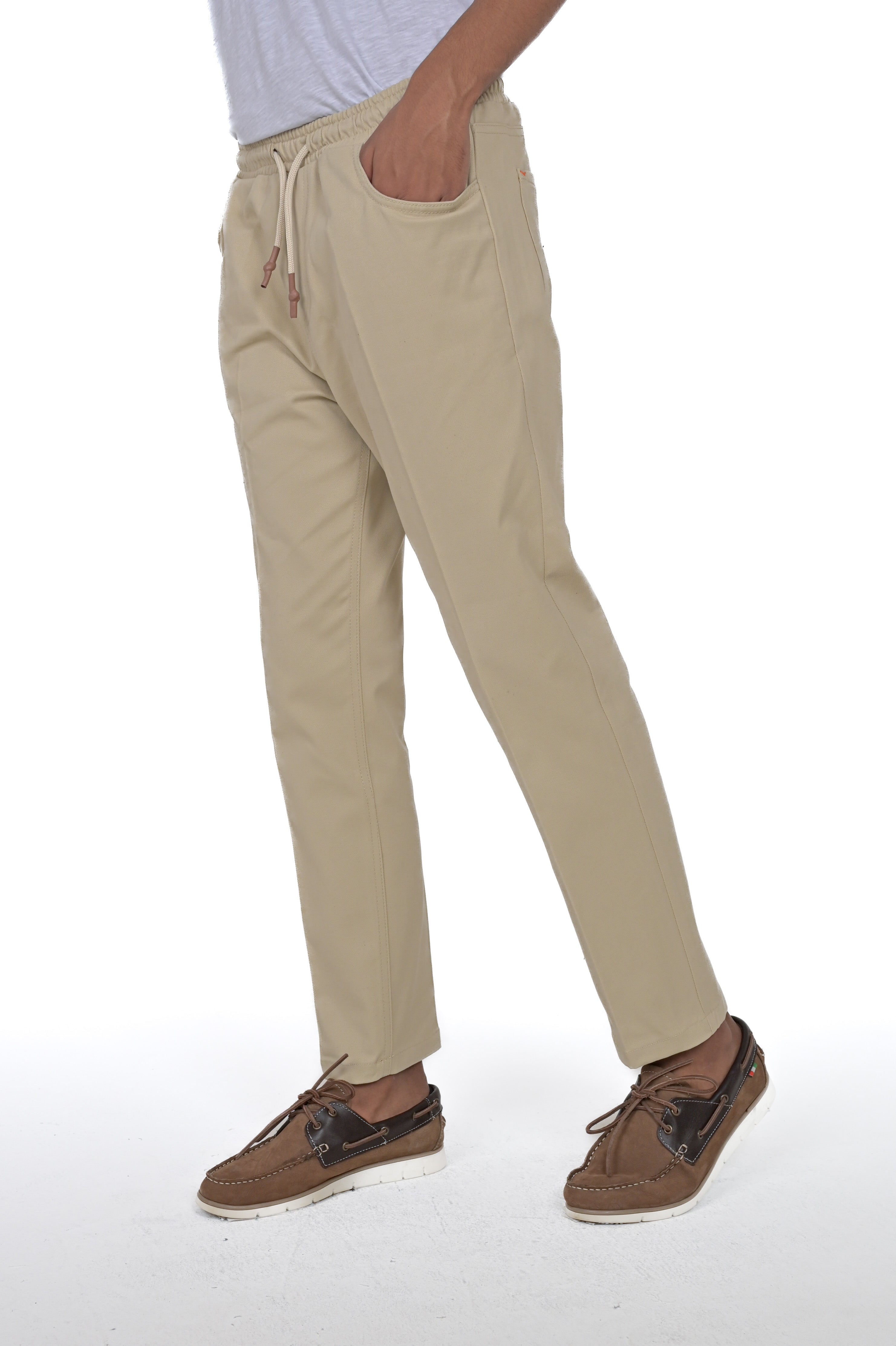 Black Spring Tapered Cotton Trousers FW24/25