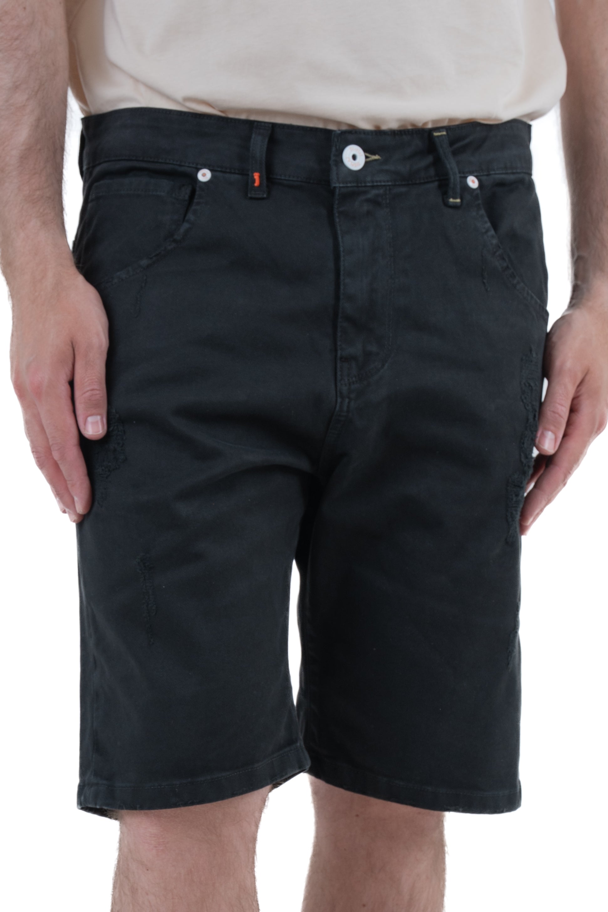 Bermuda in cotton slim Cristian Raso green SS24