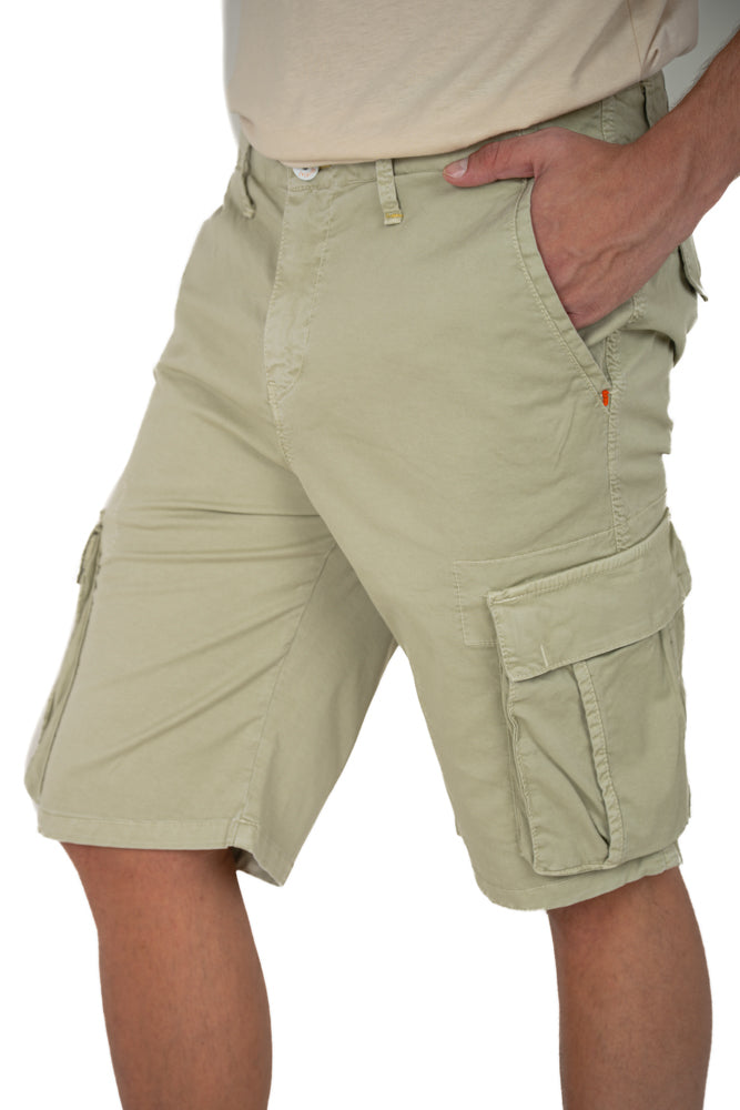 Bermuda in cotone regular Cargo salvia SS26