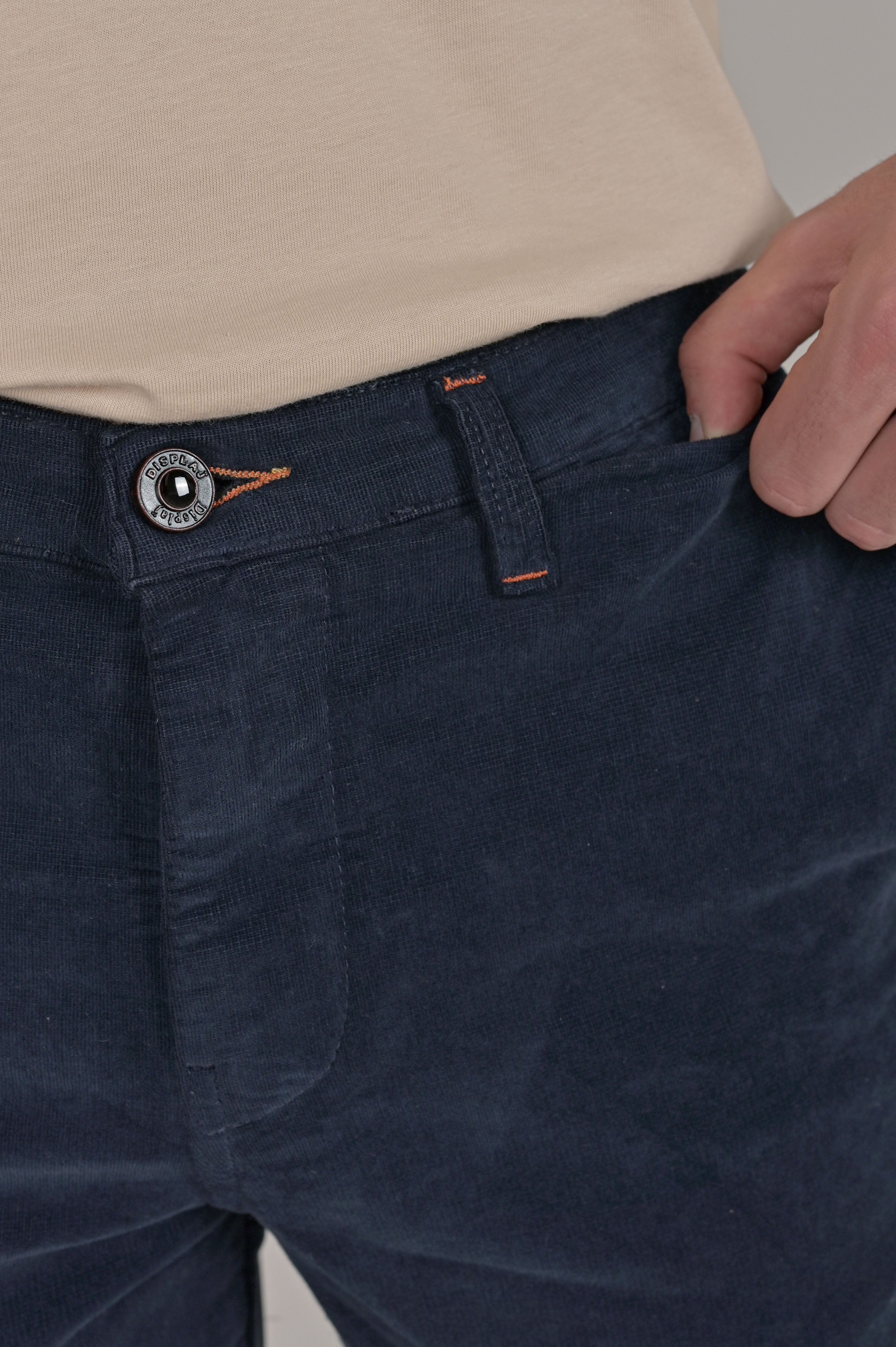 Pantaloni in Velluto Regular Sonic Smoth