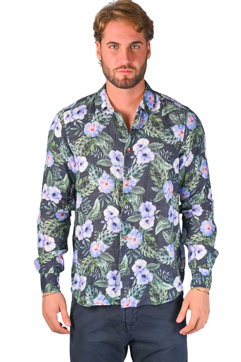 Camicia in cotone regular Low fantasia SS22