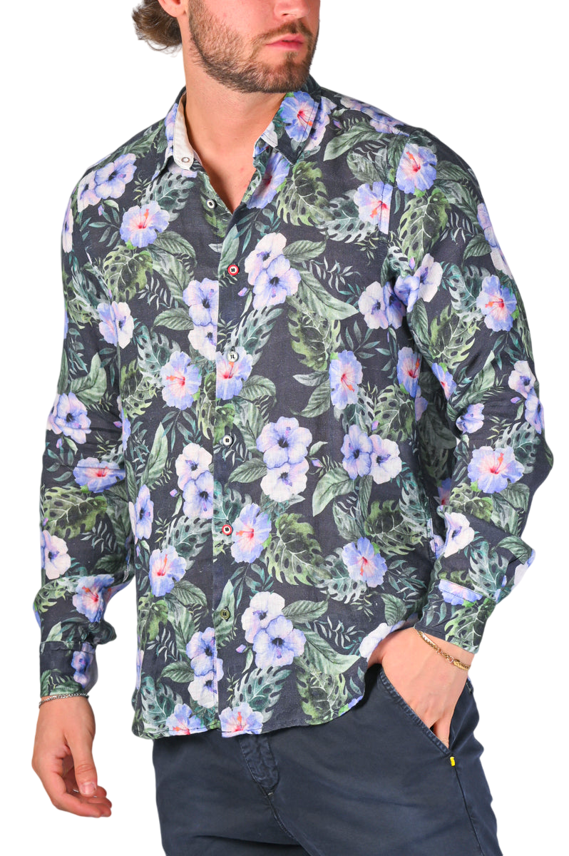 Camicia in cotone regular Low fantasia SS22