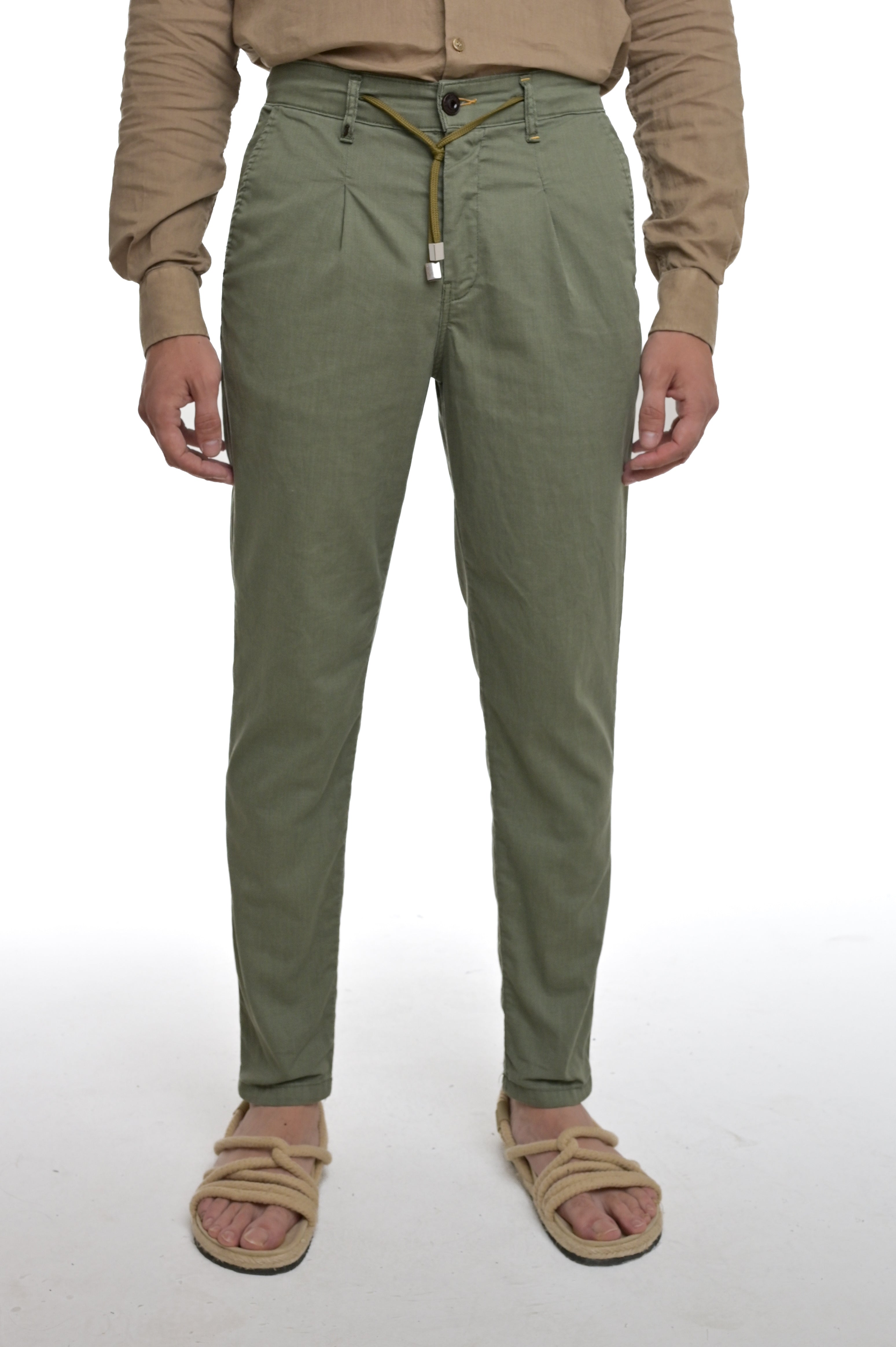 Pantaloni in cotone regular Different Open SS25