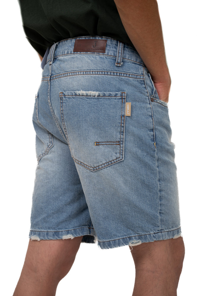 GIS Music Light regular denim shorts