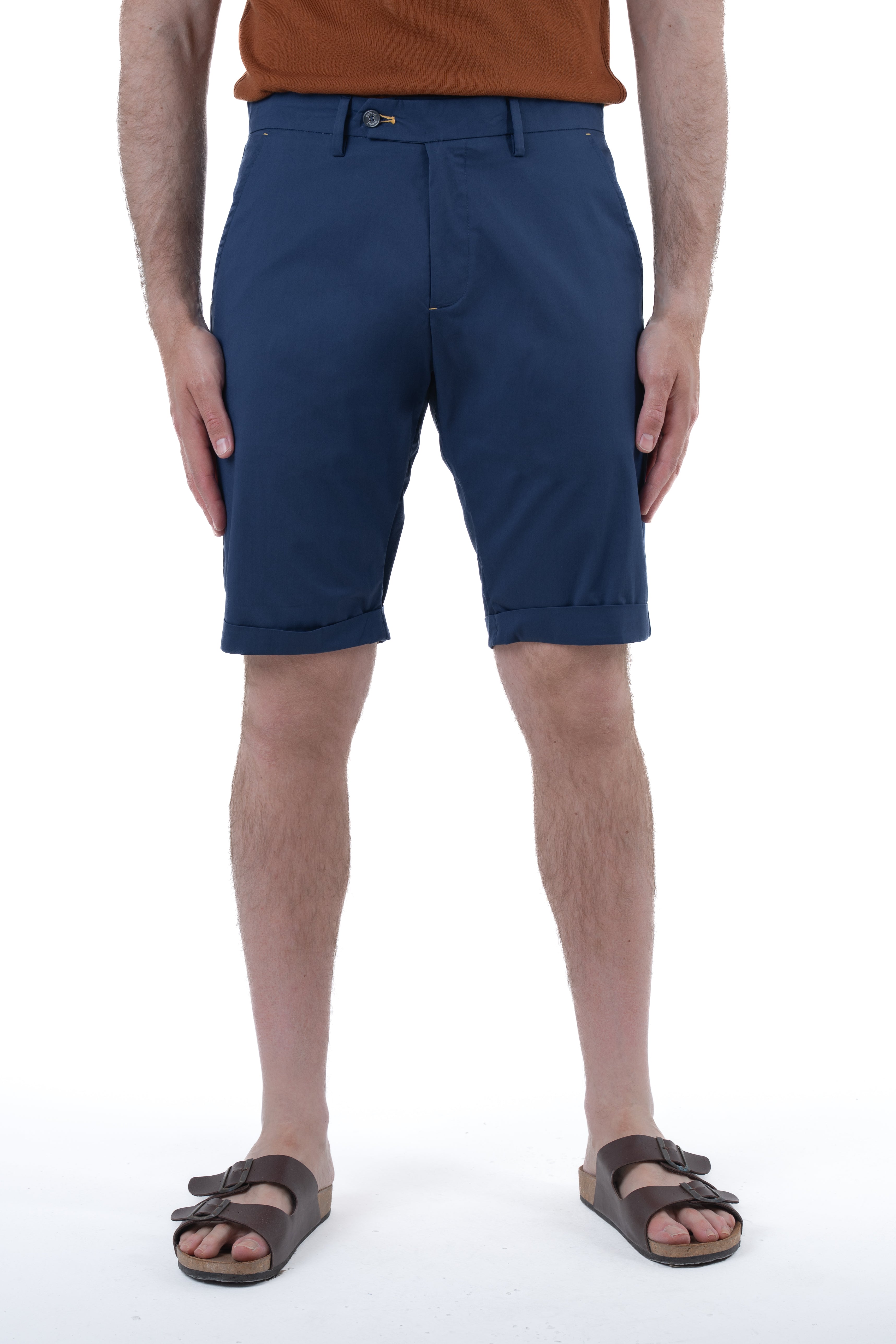 Bermuda in cotone slim Point Ciondolo SS25