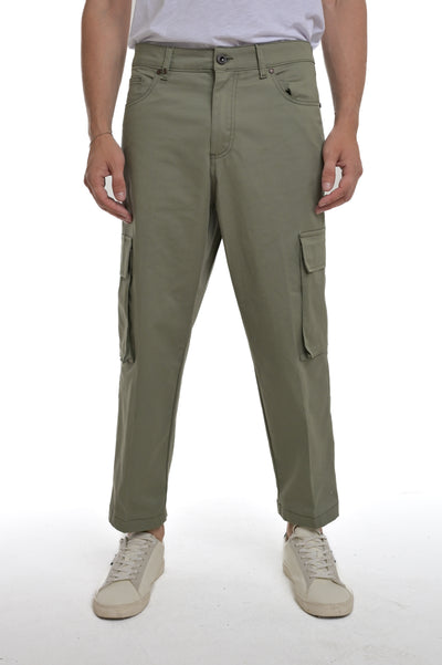Classic Regular Rock Pocket Green Pants SS25