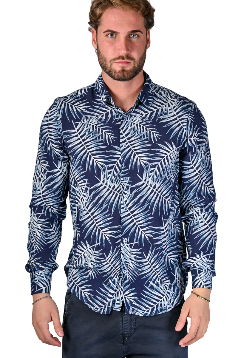 Camicia in cotone regular Low fantasia SS22