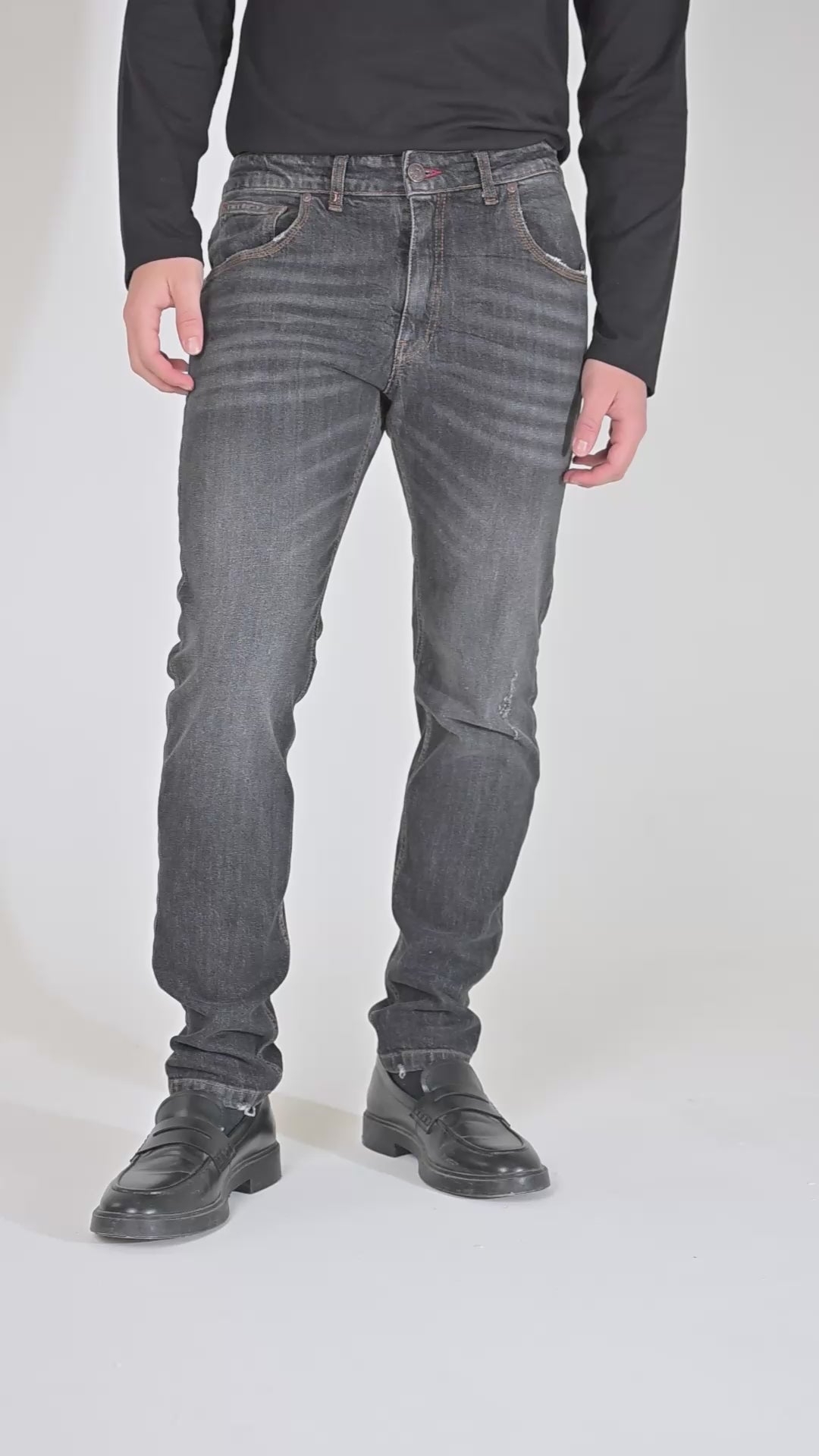 Jeans Regular Guzman Black NE26
