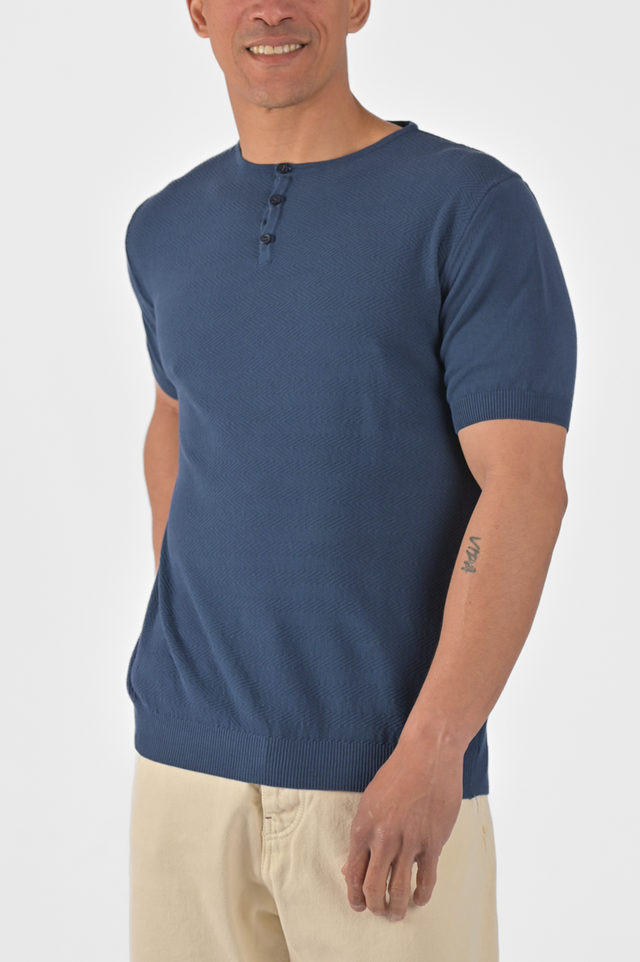 T-shirt uomo con collo a bottoni vari colori DSP 23P6 - Displaj