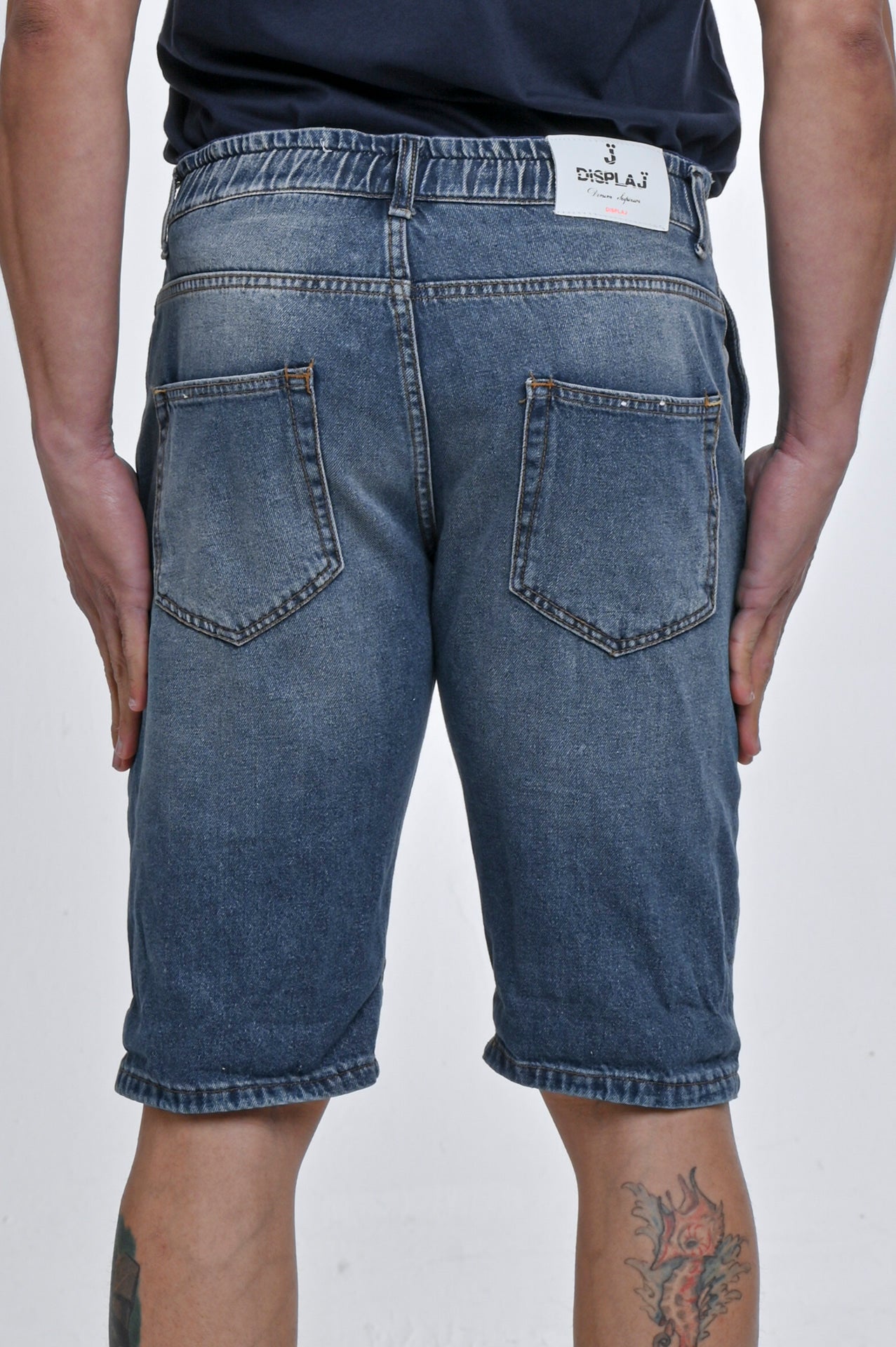 New Walter 15180 slim denim Bermuda shorts